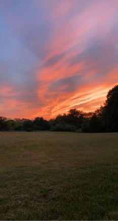 West Barnstable Cape Cod vacation rental - Sunset Overlooking a Stonewalled Field