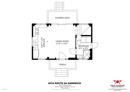 East Sandwich Cape Cod vacation rental - 1st floor layout