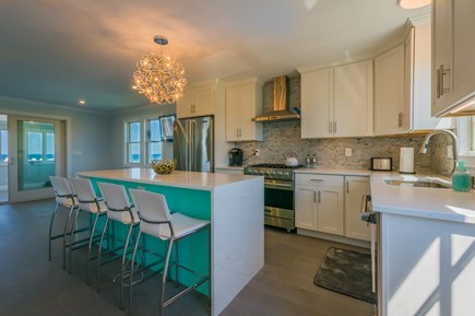 East Sandwich Cape Cod vacation rental - Island seating in Kitchen