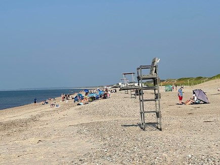 West Barnstable - off Route 6A Cape Cod vacation rental - Nearby Sandy Neck has guards, restrooms, snack bar & trails.