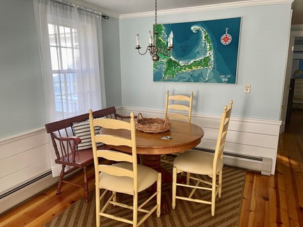West Barnstable - off Route 6A Cape Cod vacation rental - Dining table for four inside, or picnic table outside