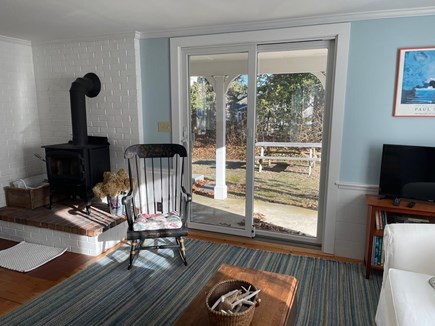 West Barnstable - Old King's H Cape Cod vacation rental - Slider to covered porch, private yard.