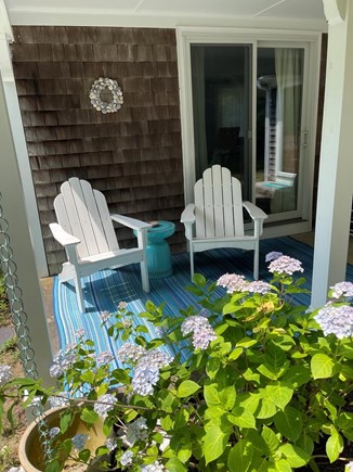 West Barnstable - Old King's H Cape Cod vacation rental - Covered porch for morning coffee.