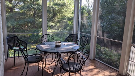 West Hyannis Cape Cod vacation rental - Porch dining area