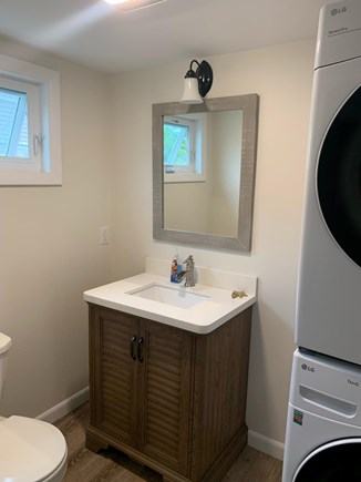 Dennis Port Cape Cod vacation rental - New bathroom w/ new washer and dryer.