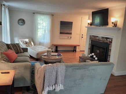 East Sandwich Cape Cod vacation rental - Lovely front to back Livingroom with glass sliders to deck