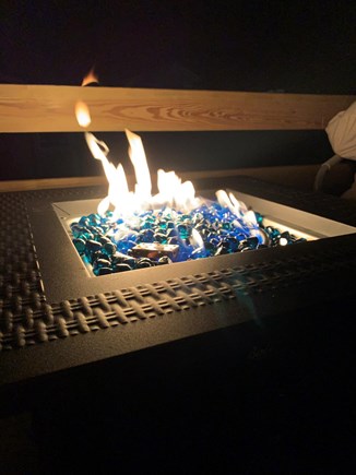 Dennis Port Cape Cod vacation rental - Propane fire pit.