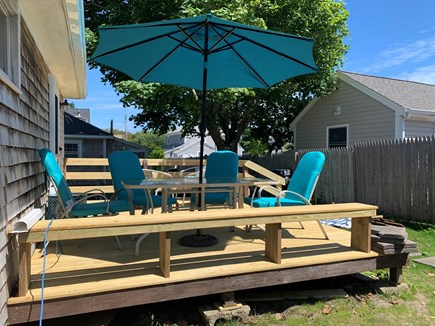 Dennis Port Cape Cod vacation rental - Large back deck.
