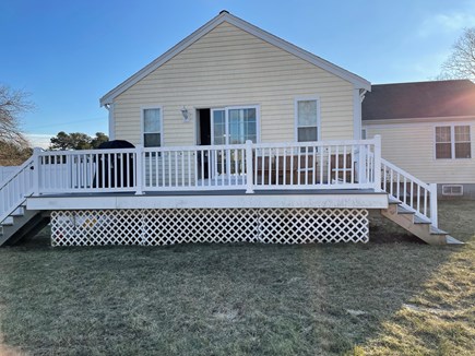Hyannis, Barnstable Cape Cod vacation rental - Back Yard with fire pit and patio
