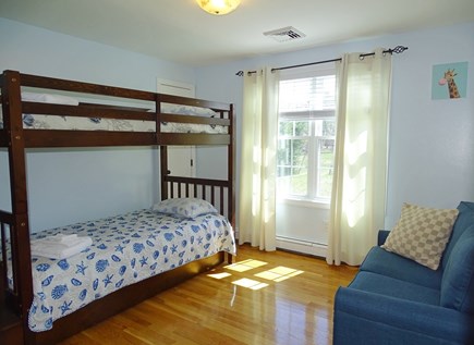 Hyannis, Barnstable Cape Cod vacation rental - Bunk bed room with couch 