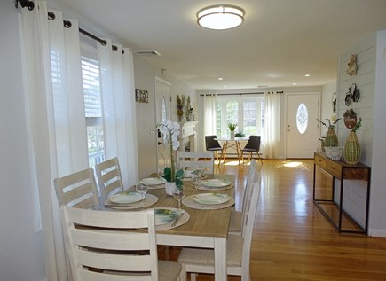 Hyannis, Barnstable Cape Cod vacation rental - Dining room adjacent to kitchen, leads to sitting room