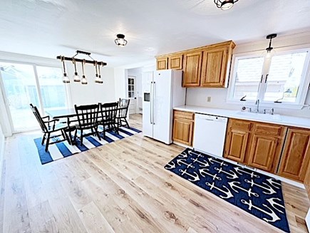 Falmouth Heights/Teaticket Cape Cod vacation rental - Over-sized kitchen w/water views & patio access.