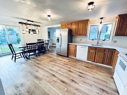 Falmouth Heights/Teaticket Cape Cod vacation rental - Fully-equiped kitchen w/slider to patio/BBQ & outdoor dining.