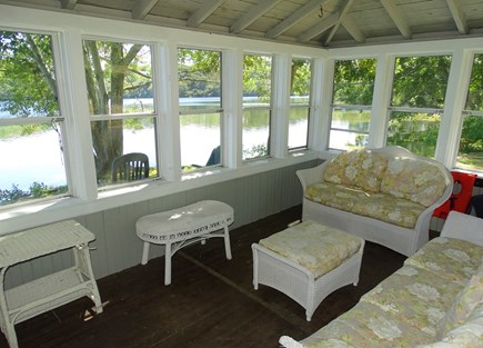 Dennis Cape Cod vacation rental - The boat house – another favorite place to sit!