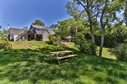 Truro Cape Cod vacation rental - Meadow, picnic and grilling area. We offer gas + charcoal grills.