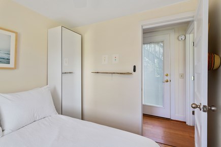 Truro Cape Cod vacation rental - Small closet + full length mirror in full-size bedroom