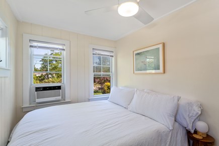 Truro Cape Cod vacation rental - Light airy queen-size bedroom. Room has fan + AC
