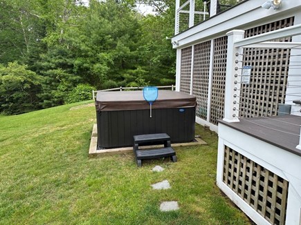 Orleans Cape Cod vacation rental - Here is the hot tub located below the deck.