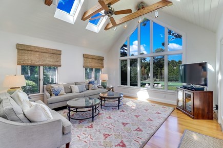 Orleans Cape Cod vacation rental - Vaulted ceilings and large windows bathe the room in light.