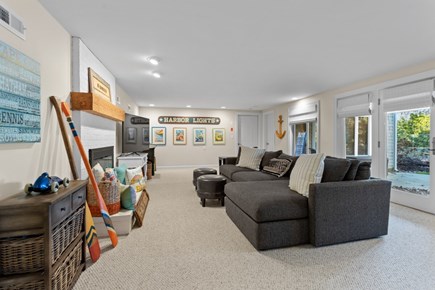 Orleans Cape Cod vacation rental - Lower level game room with comfy seating!