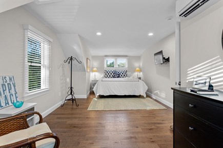 Orleans Cape Cod vacation rental - Primary Bedroom #3 with a king size bed is located above the garage with a separate entrance.