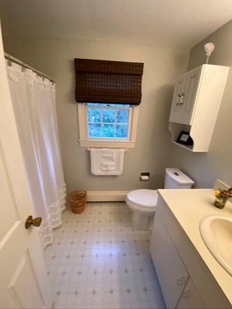 Eastham Cape Cod vacation rental - Upstairs bathroom, shower over bath tub