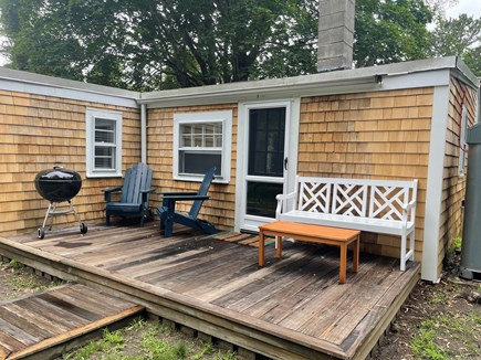 Brewster,  On private dead end road Cape Cod vacation rental - Back porch with beautiful views