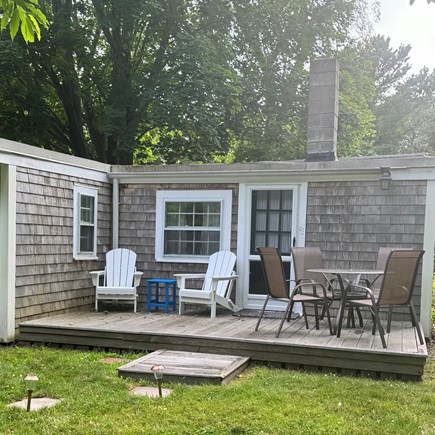 Brewster,  On private road in downtown B Cape Cod vacation rental - Great porch to relax and enjoy the quiet sounds of nature.