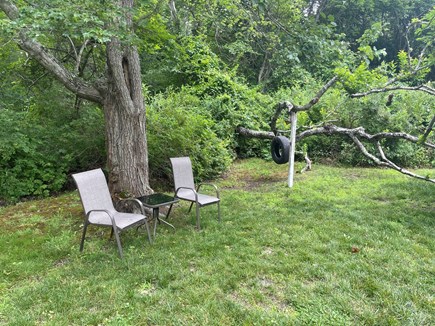 Brewster,  On private dead end road Cape Cod vacation rental - Spacious backyard with swing
