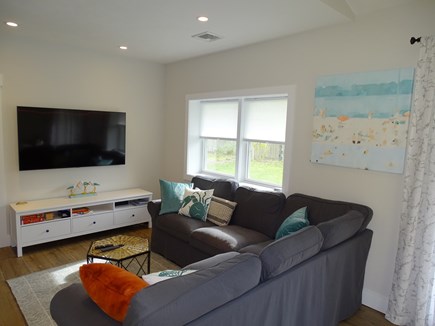 Falmouth Cape Cod vacation rental - Living area with smart TV, games and tons of light