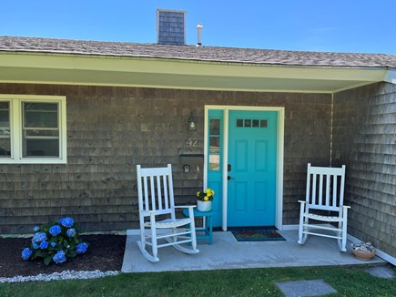 Falmouth Cape Cod vacation rental - Enjoy the large front yard and rockers; 2 blocks to Main St.