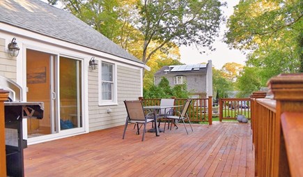 Hyannis Cape Cod vacation rental - Deck in the back yard