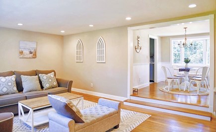 Hyannis Cape Cod vacation rental - Living room and breakfast room