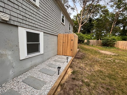 South Yarmouth Cape Cod vacation rental - Newly added, extra large outdoor shower in the private backyard.
