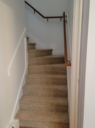 Brewster Cape Cod vacation rental - Stairs to living room, bedroom and deck