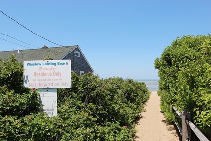 Brewster Cape Cod vacation rental - It's a short walk to the association beach