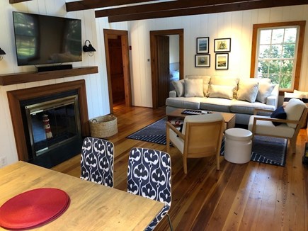 Brewster Cape Cod vacation rental - That first door on the right leads to king master bedroom.  Second door leads to hallway and more bedrooms and the full bath.