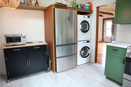 Brewster Cape Cod vacation rental - Note the stackable washer/dryer.