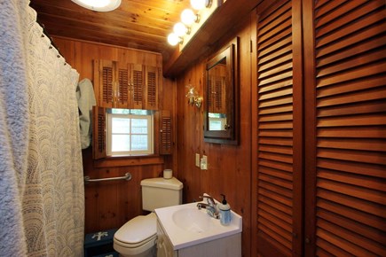 Brewster Cape Cod vacation rental - Full bath, Note shower at left.