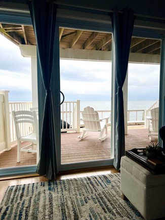 North Truro Cape Cod vacation rental - Gorgeous view out of the sliding doors from the living room