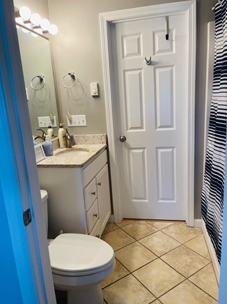 North Truro Cape Cod vacation rental - Main (full) bathroom with shower and bathtub