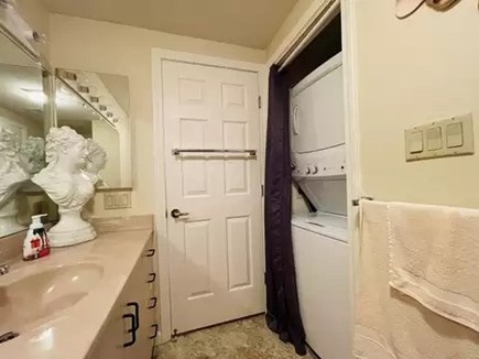 Yarmouthport Cape Cod vacation rental - Second Bathroom Laundry (washer/dryer)