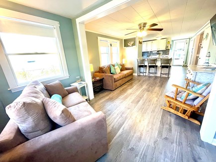 East Falmouth Cape Cod vacation rental - Living room open to kitchen