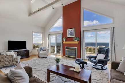 Truro Cape Cod vacation rental - Great Room opens to Expansive Deck