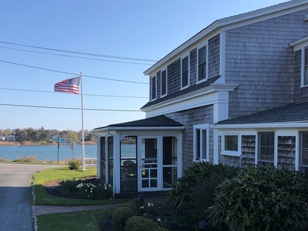 Chatham Cape Cod vacation rental - Screened porch overlooking water at Sea Captain's House