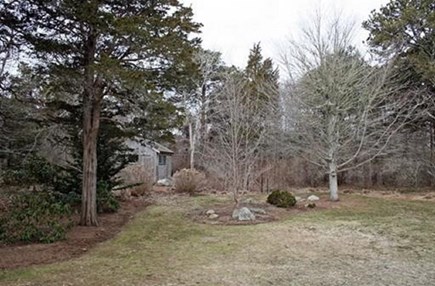 East Orleans Cape Cod vacation rental - A partial view of our large side yard