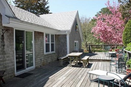 East Orleans Cape Cod vacation rental - A view from the private back deck approx 800 sq feet!