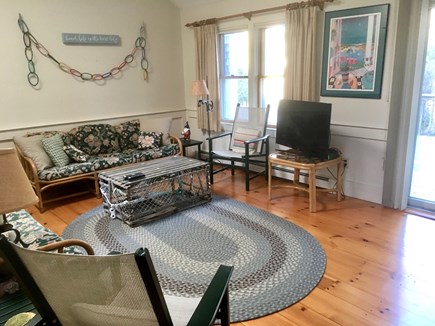 East Orleans Cape Cod vacation rental - The family room which opens into the kitchen/dining area