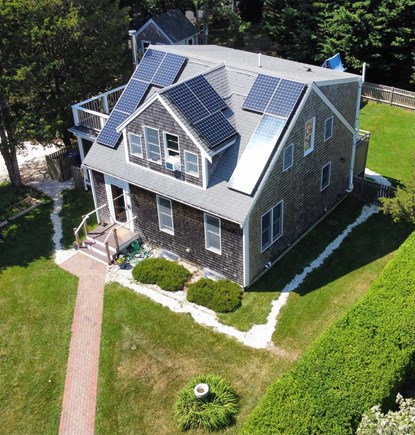 Orleans Cape Cod vacation rental - Twelve solar panels generate almost all of the property's power!