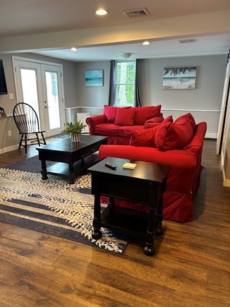 Osterville Woods Cape Cod vacation rental - Downstairs living room with desk